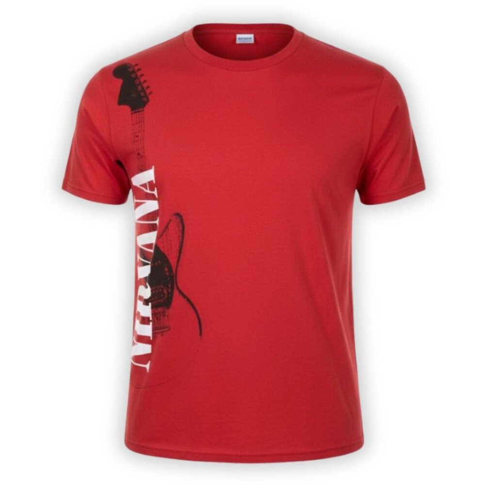 Vintage Men's Medium Nirvana Red Short Sleeve Tee Shirt Vintage